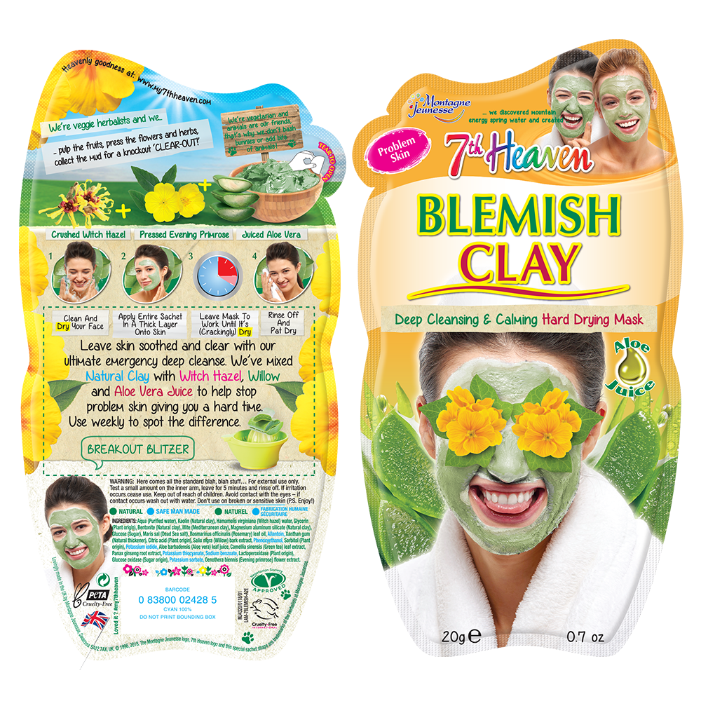 7th Heaven Blemish Clay Hard Drying Mask 20g