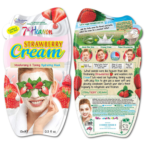 7th Heaven Strawberry Cream Hydrating mask 15ml