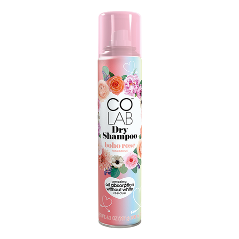 Colab Dry Shampoo Instant Hair Refresh Without White Residue, Boho Rose