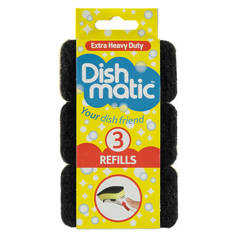 DISHMATIC EXTRA HEAVY DUTY REFILL 3PK