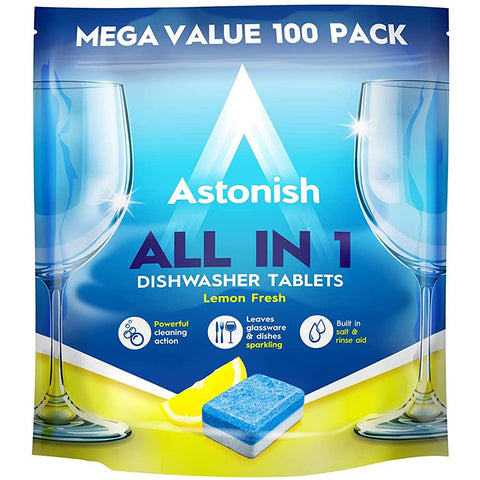 Astonish All in 1 Dishwasher Tablets Lemon 100'S