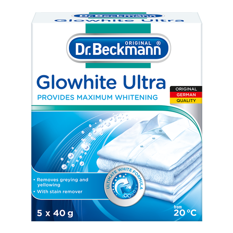 Dr Beckmann Glowhite Ultra Fabric Whitener with Stain Remover 5x40g
